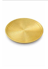 Prato decorativo dourado 35 cm — fotografia do produto