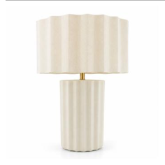 Candeeiro com base de cerâmica 56 cm — fotografia do produto