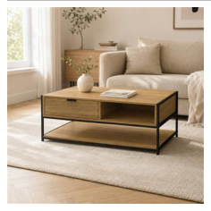 Mesa de centro 100x50x40 cm — fotografia do produto