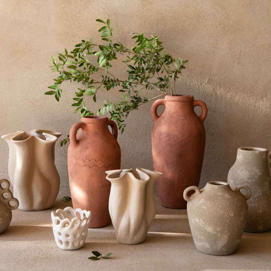 Jarro Decorativo — Jarro Decorativo Terracota — Coleção Maó Terracota 37.5cm — Terracota — 37.5cm