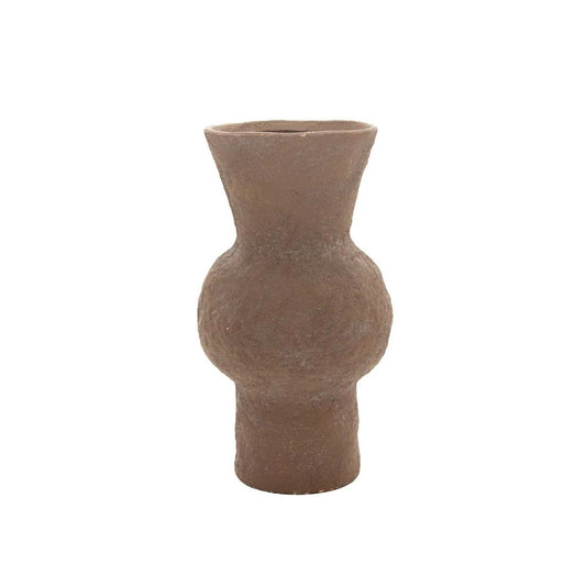 Jarro Decorativo — Jarro Decorativo Gres — Coleção Lira Castanho 31cm — Castanho — 31cm