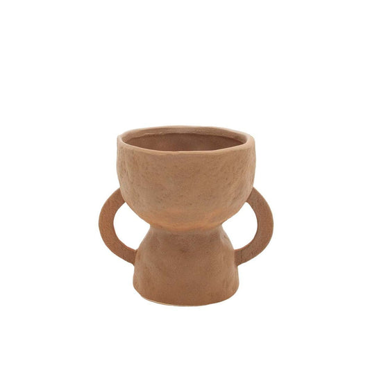Jarro Decorativo — Jarro Decorativo Cerâmica — Coleção Migori Castanho claro Variável — Castanho claro — Variável