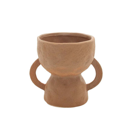 Jarro Decorativo — Jarro Decorativo Cerâmica grés — Coleção Migori Castanho Variável — Castanho — Variável