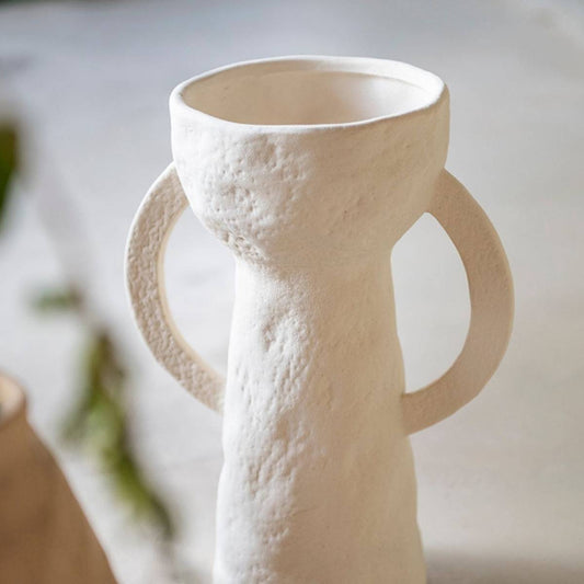 Jarro Decorativo — Jarro Decorativo Gres — Coleção Dulia Branco 28cm — Branco — 28cm