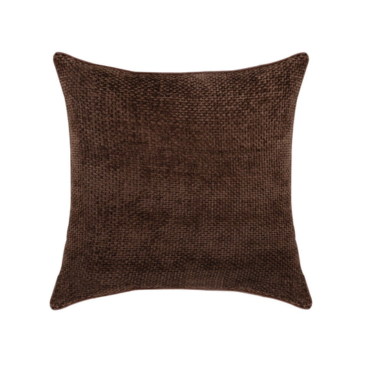 Almofada Decorativa — Almofada Decorativa Chenille — Coleção Chenilla Castanho 50x50cm — Castanho — 50x50cm