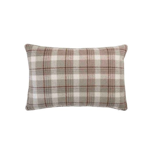 Almofada Decorativa — Almofada Decorativa Tecido — Coleção Toulouse Cinzento/Bege 40x60cm — Cinzento/Bege — 40x60cm