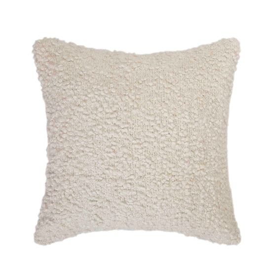 Almofada Decorativa — Almofada Decorativa Bouclé — Coleção Bouclé Branco 50x50cm — Branco — 50x50cm