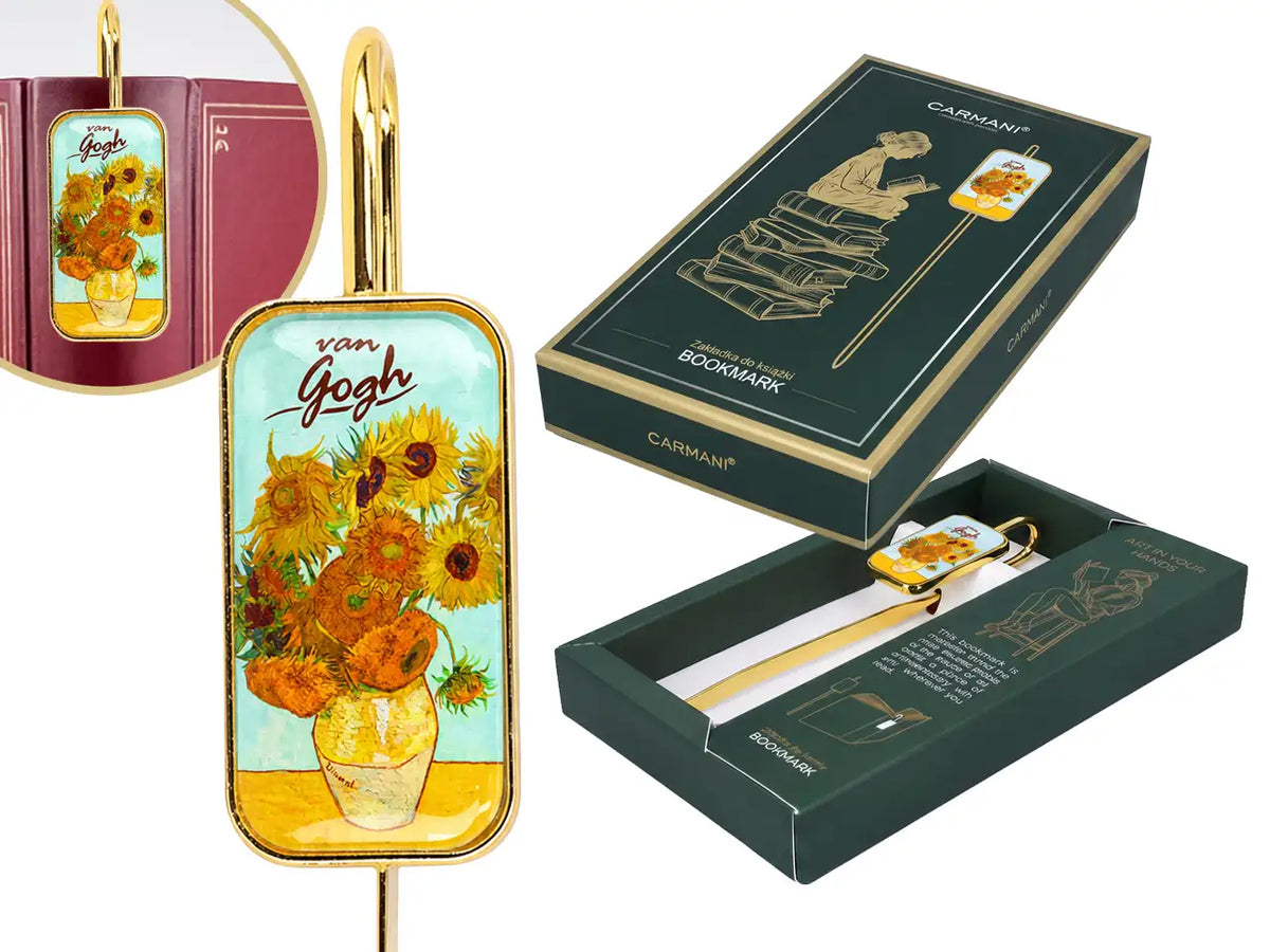 Marcador de livros — Vincent van Gogh, Girassóis — CARMANI