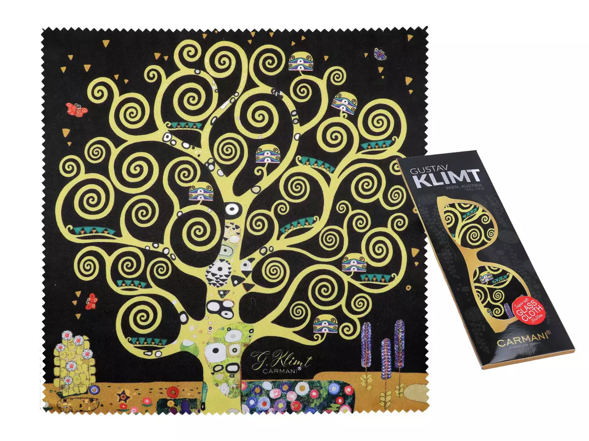 Pano para limpeza de óculos — Gustav Klimt, A Árvore da Vida — CARMANI