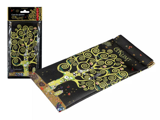 Bolsa macia para óculos — Gustav Klimt, A Árvore da Vida — CARMANI