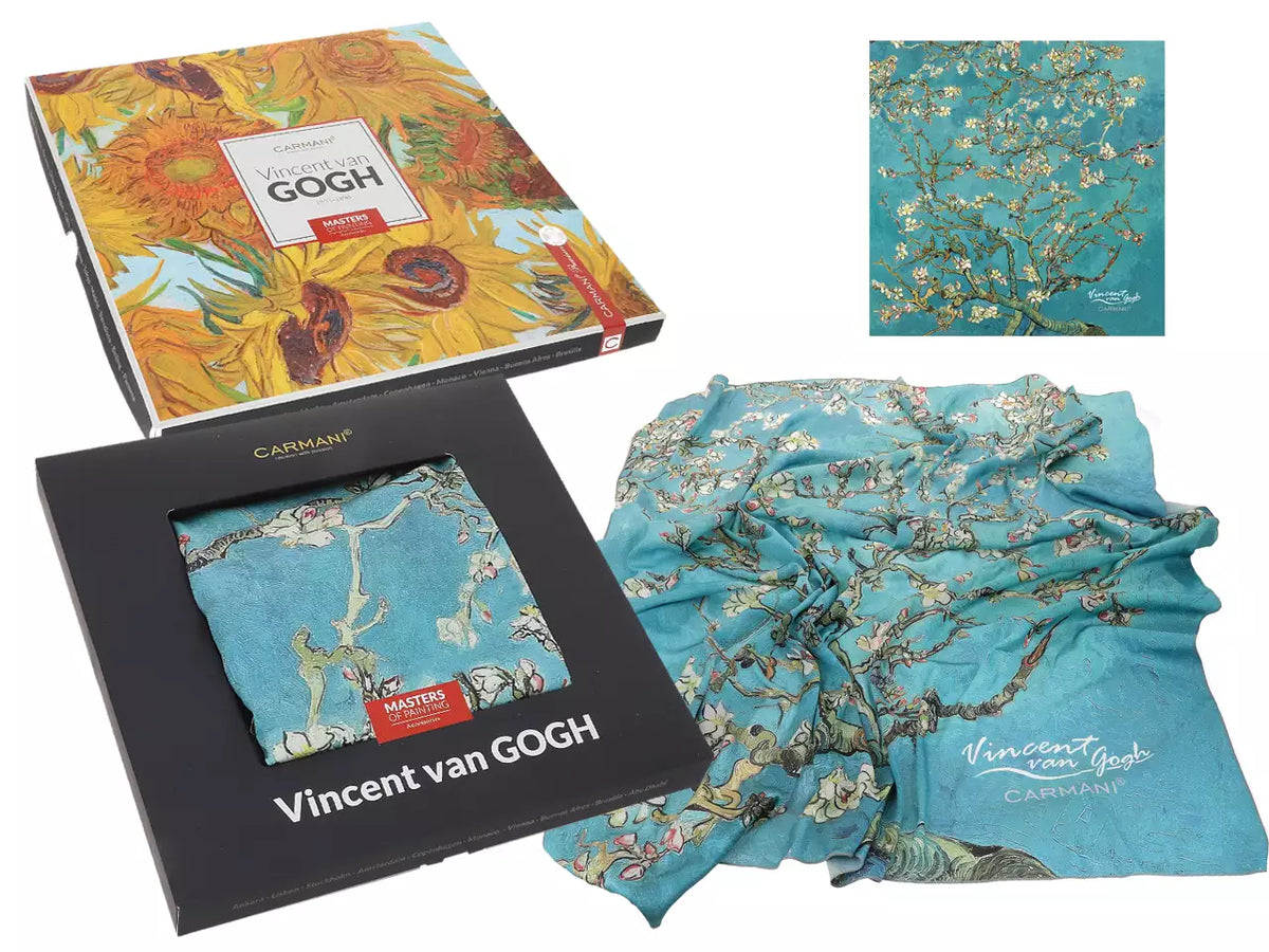 Lenço — Vincent van Gogh, Amendoeira em Flor — CARMANI