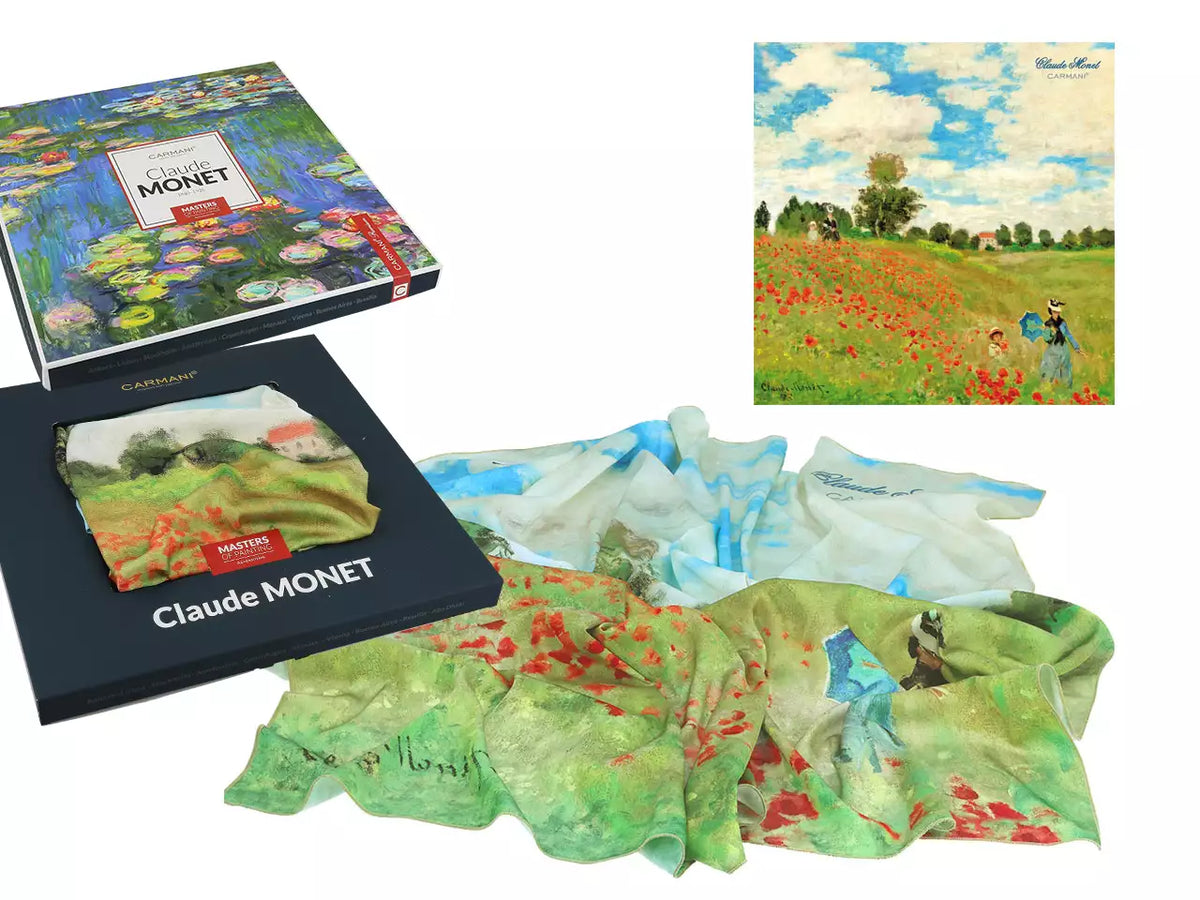 Lenço — Claude Monet, Campo de Papoilas — CARMANI