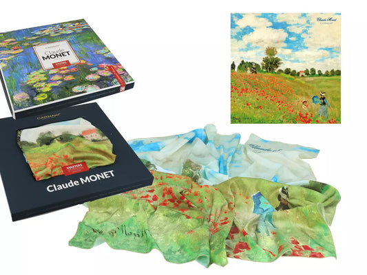 Lenço — Claude Monet, Campo de Papoilas — CARMANI