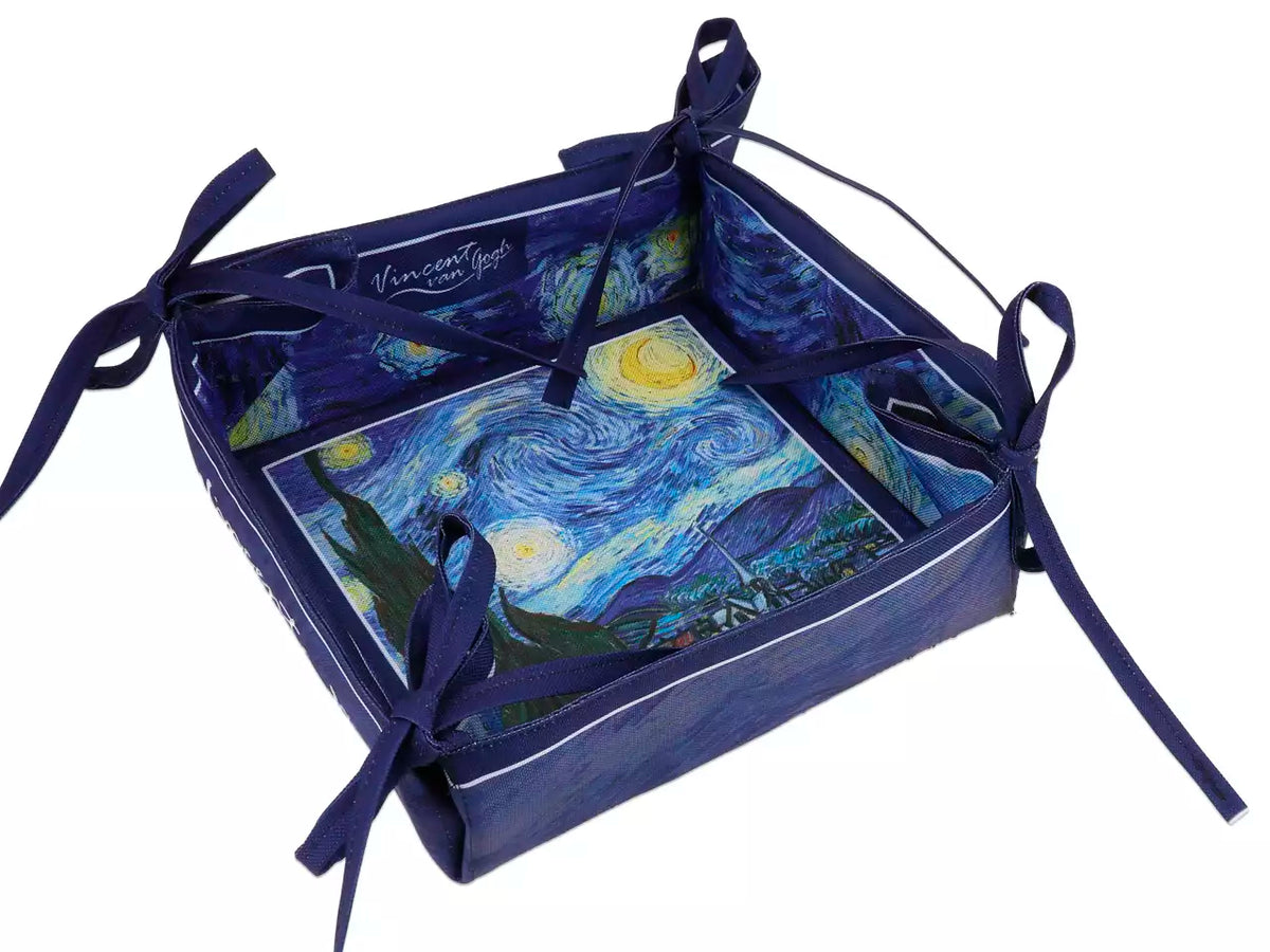 Cesto pequeno para pão — Vincent van Gogh, Noite Estrelada — CARMANI
