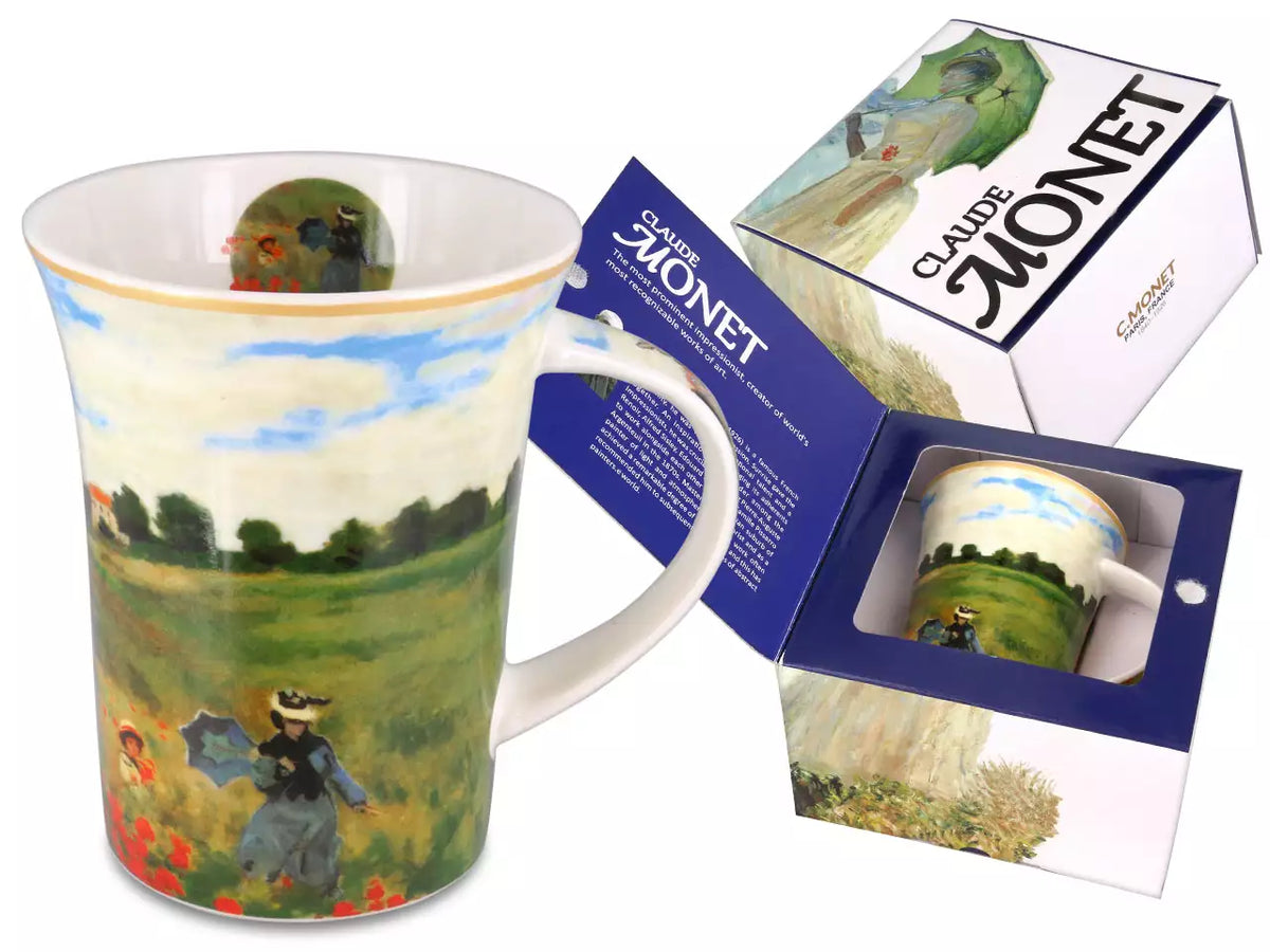 Caneca — Claude Monet, Campo de Papoilas — CARMANI