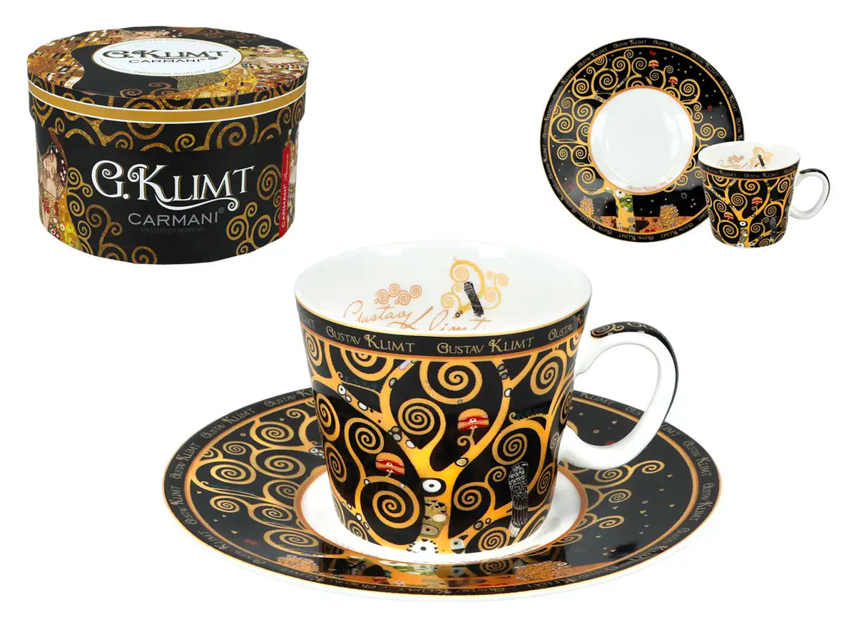 Chávena de café — Gustav Klimt, A Árvore da Vida — CARMANI