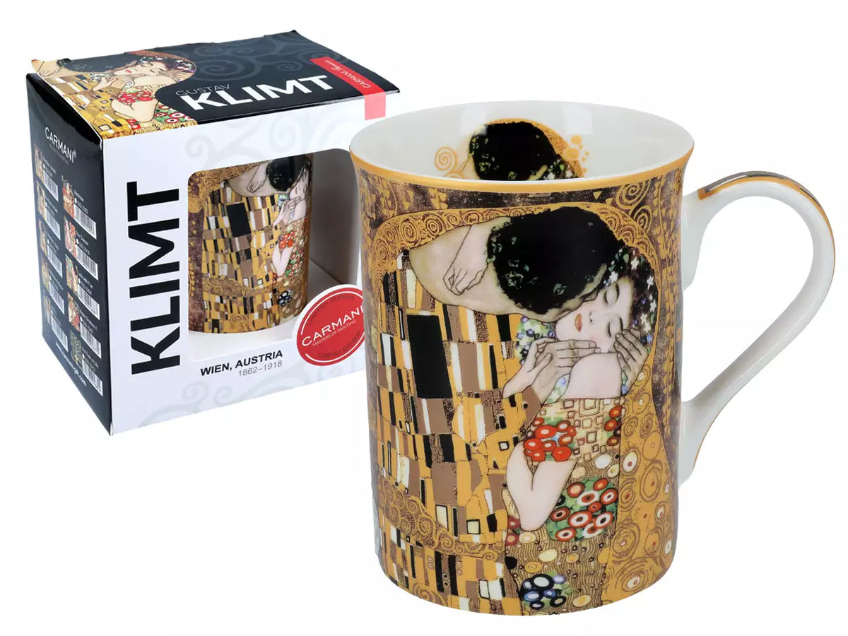 Caneca clássica — Gustav Klimt, O Beijo — CARMANI