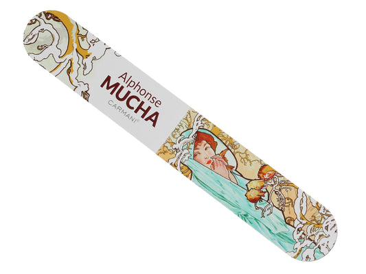 Alphonse Mucha — As Estações Inverno — Tela com Moldura Grande 80x60cm
