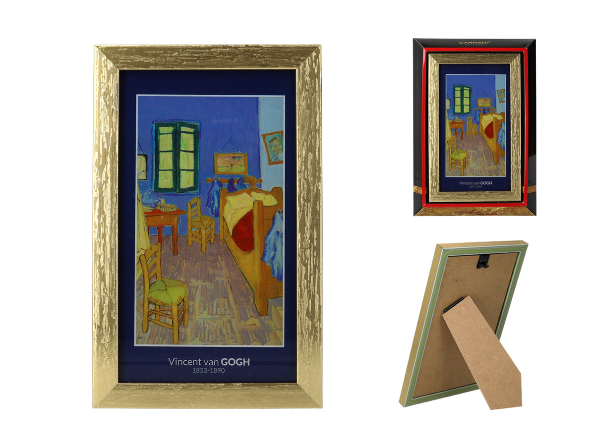 Vincent van Gogh — Quarto em Arlés — Tela com Moldura Grande 80x60cm