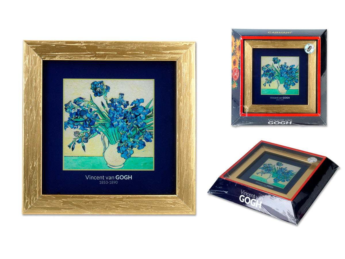 Vincent van Gogh — Raiz de Íris — Tela com Moldura Grande 80x60cm
